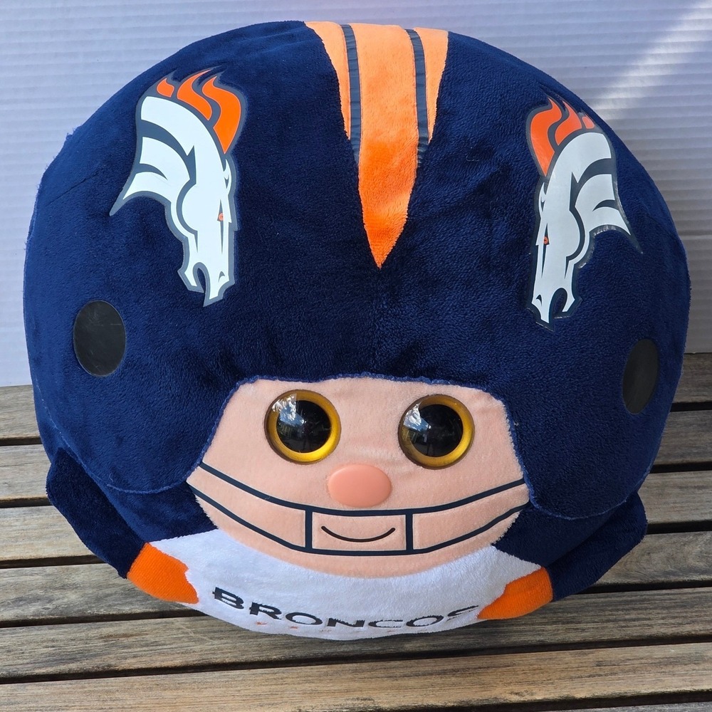 Ty Beanie Ballz Denver Broncos NFL Football Plush Helmet Character 10 inch Large
